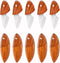 Portable Dolphin Shaped Imitation Wood Grain Draped Handle Pocket Knife 10 PACK Utility Knives 2.2Inch,Suitable for Unpacking, Fruit Cutting...
