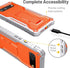 FITO for Google Pixel 6 Case 6.4 Inch, Dual Layer Shockproof Heavy Duty Case for Google Pixel 6 with Screen Protector, Built in Kickstand (Orange)...