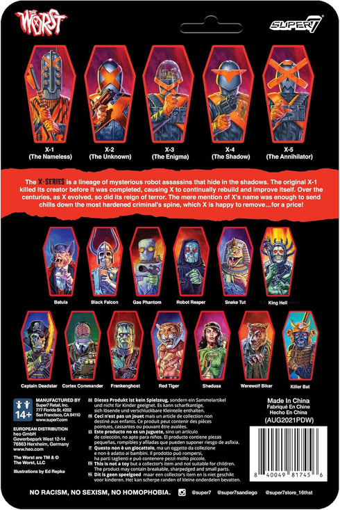 Super7 The Worst X-2 (The Unknown) - 3.75" The Worst Action Figure with Accessory Collectibles and Retro Toys...