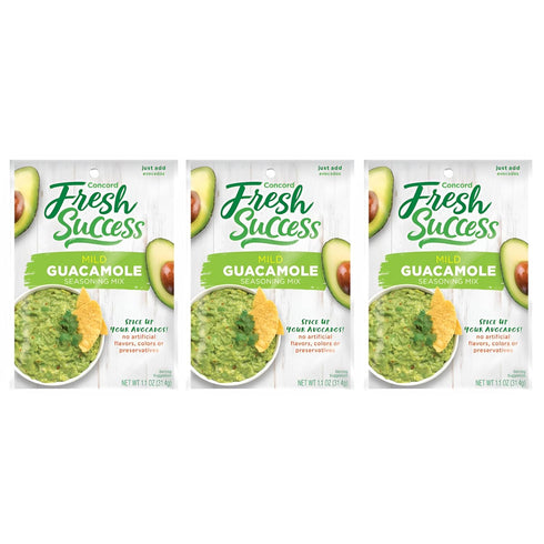 Concord Foods Classic Mild Guacamole Mix Authentic Flavor for Dips, Avocados, and Salsas with Natural Flavor and Easy Preparation - Perfect for Ho...
