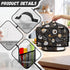 Coffee Pattern Slow Cooker Cover Portable Insulated Kitchen Appliance Dust Cover with Top Handle and Side Pockets Washable Sofy Fabric Compatible ...