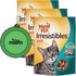 Irresistibles Soft Cat Treats, 3 oz Pouches, Salmon Cat Treats, Silicon Pet Bowl Bundle, Natural Ingredients, No Artificial Preservatives, Perfect...