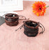 HANPABUM 18pcs Braided Leather Bracelets for Men Women Woven Cuff Wrap Bracelet Wood Beads Ethnic Tribal Bracelets Adjustable...