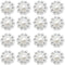 100 pcs Rhinestone Faux Pearl Buttons Accessory Decoration Craft for DIY Scrapbooking Embellishments Wedding Bouquet Flower Centre Home Decor 14mm...