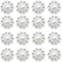 100 pcs Rhinestone Faux Pearl Buttons Accessory Decoration Craft for DIY Scrapbooking Embellishments Wedding Bouquet Flower Centre Home Decor 14mm...