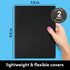 PAPERAGE Soft Cover Blank Journal Notebook, 2 Pack, (Black), 100 Pages, Large 7.5 inches x 9.5 inches, Ideal for Sketch Book, Note Taking & Travel...