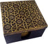 Purpledip Wooden Coasters (Set of 5): Brass Sheet Covered Mango-Wood Barware (11788)...