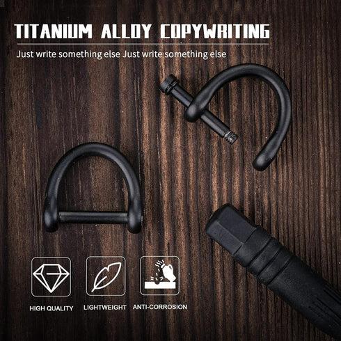 TISUR Titanium Key Ring?D-Rings Key Rings For Keychains Heavy Duty With Screw Shackle, Car Key Chain Ring...
