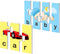 72 Word Spelling Puzzles with Error-Correction Mechanism in 3 and 4 Pieces, Perfect for Preschool Learning (36 Blocks Double Sided)...