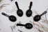 Sowaka 5 Pcs 0.25 OZ Coffee Spoons Plastic Short Handle Black Measuring Tablespoon for Coffee Tea Milk Powder Sugar Cereal...