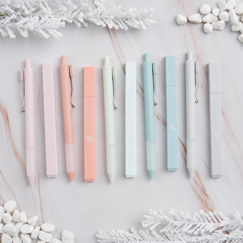 Aesthetic Highlighters and Gel Pens With Soft Ink And Tip, No Bleed Dry Fast Easy to Hold, for Bible Journaling Planner Notes School Office Suppli...