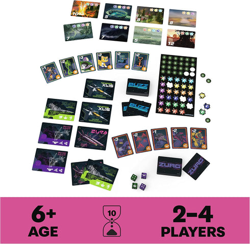 Disney Pixar Lightyear, Galactic Attack Card Dice Game Buzz Lightyear Emperor Zurg Toy Story Action Movie Board Game Toy, for Kids Ages 6 and up...