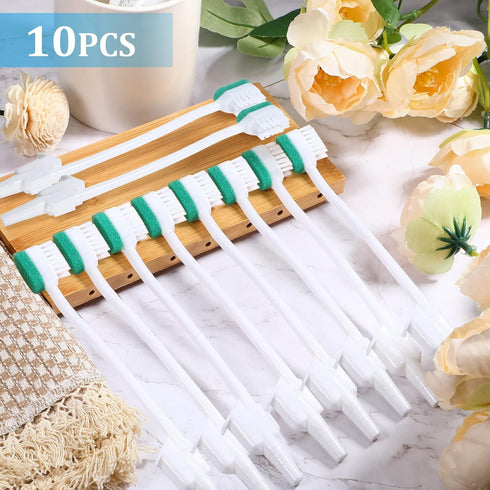 10 Pcs Suction Swab Toothbrush Care Swab Suction Toothbrush Disposable Oral Swabs Toothbrush for Suction Machine Sponge Disposable Individually Wr...