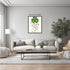 Posterizer 1 pcs-minimalist four-leaf clover sweet design poster 1-Floral & Botanical Art- Gift for Men Women Entrepreneur Teens -Chic Home Decor-...