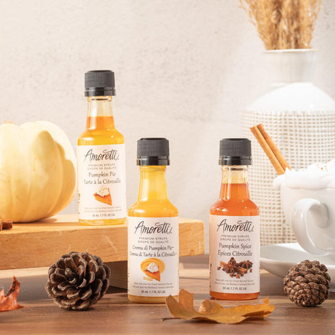 Amoretti Premium Syrups Pumpkin 3 Pack (50ml)...