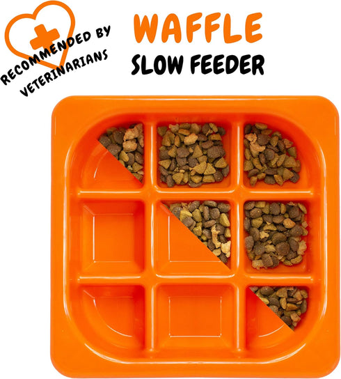 Downtown Pet Supply - Slow Feeder Dog Bowls - Anti-Choke Dog Food Bowl for Wet Dog Food, Solids and Dry Dog Food - Non-Slip Feet - BPA, PVC & Phth...