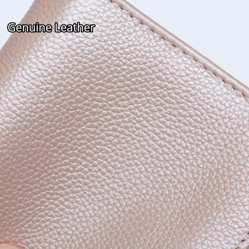 Bveyzi Ultra Slim Small Leather Women Wallet Rfid Blocking Tiny Thin Bifold Pocket Ladies Purse(Rose Gold)...