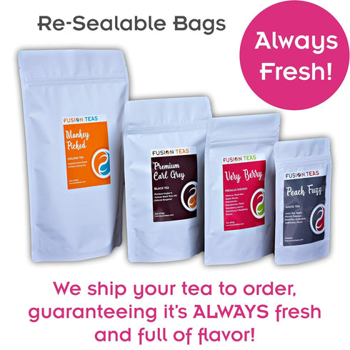 Very Berry Hibiscus Herbal Fruit Tea - Caffeine Free Loose Leaf Bulk Berries Herbs and Fruit - 5 Oz Pouch...