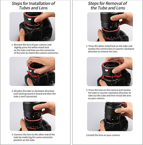 SHOOT AF Auto Focus Macro Extension Tube Set for Canon EOS EF EF-S Lens DSLR Cameras 1100D 700D 650D 600D 550D 500D 450D 400D 350D 300D 100D 70D C...