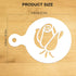 Konsait 50Pack Cake Stencil Templates Decoration, Reusable Cake Cookies Baking Painting Journal Mold Tools, Dessert, Coffee Decorating Molds Cappu...