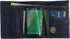 Sprocket Nylon Trifold Wallet with Zippered Coin Pocket (Black), 3 x 5...