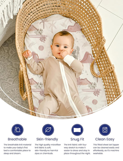 TotAha Cactus Changing Pad Covers Neutral, Buttery Soft Changing Table Cover Girl Boy, Silky Comfort Diaper Changing Pad Cover Fit 32x16 Changing ...