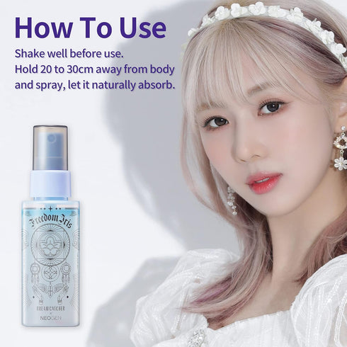 I DREAMCATCHER X NEOGEN I Yoohyeon's Pick Freedom Iris Perfume Body Mist I Fragrance Mist for with 100% Natural Essential Oil Blend, Papaya Fruit ...