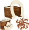 72 Pieces Unfinished Cowboy Wooden Cutouts Horseshoe Shape Wood Discs Slices Wood Cowboy Boot Hat Cutouts Wood Cowboy Theme Crafts for Western Cow...