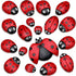 Gerrii 18 Pcs Small Resin Ladybugs Garden Decor Stones Holiday Ladybug Garden Yard Decorations Outdoor 4 Size Ladybug Mom Gifts Lady Bugs Yard Dec...