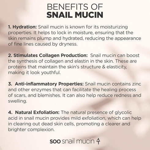 97.5% Snail Mucin Serum - Korean Niacinamide Serum - Glass Skin K Beauty Skincare Routine - Cruelty Free Skin Care for Anti Aging 1oz...