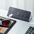 Desk Edge Mount Power Strips with USB Ports-UL Plug Outlets 1250 Joulets Surge Protector Tabletop Power Sockets for Nightstand/Home Office/Dormito...