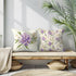 Spring Summer Pillow Covers 18x18 Inch Set of 4, Rhododendron Flower Plant Throw Pillows Case, Seasonal Floral Outdoor Decorative Square Linen Far...