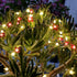 FURORA LIGHTING Red & Green Maple Leaf LED Fairy Lights with 6/18 Timer, 20 LED Warm Night Lights, 90-Inches of Magical Fairy Lights for Room Déco...