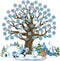 Glenmal 85 Pcs Winter Classroom Bulletin Board Decorations Snowflake Snowman Cutouts with Glue Point Bulletin Board Cutouts for Classroom School C...