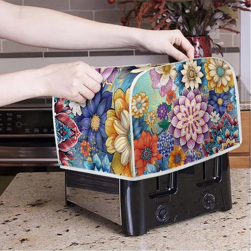 Toaster Covers Bread Machine Cover Fits for Most Standard 2 Slice Toasters Kitchen Appliance Toaster Dust Cover Microwave Bread Maker Cover Mandal...
