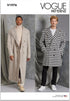 Vogue Men's Loose-Fitting Lined Coat Sewing Pattern Kit, Design Code V1976, Sizes 34-36-38-40-42...
