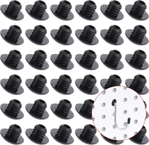 Pegboard Hook Locks, for Stopping Hooks from Falling Off, 120PCS, Black...