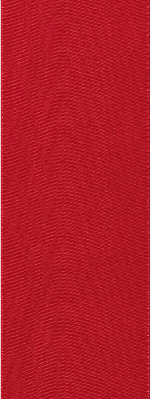 Berwick Offray 360125 Single Face Satin Ribbon, Red, 2 1/4 in x 9 ft...