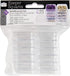 The Beadsmith Personality Case – 2 Clear Square Stacker Jar Set – Each Stack Measures 1.25 x 2.3 inches - Total 10 Jars and 2 lids, for Storage of...