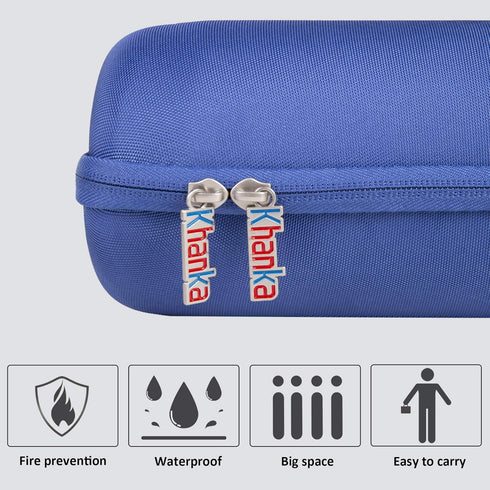 Khanka Hard Travel Case Replacement for JBL Charge 4 / JBL Charge 5 Portable Waterproof Bluetooth Speaker (Blue)...