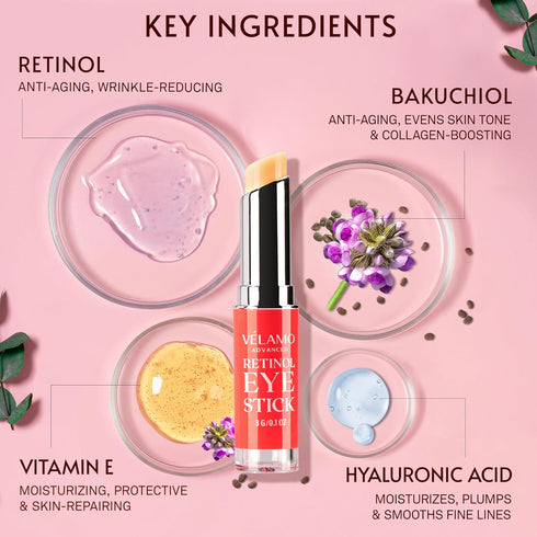 Retinol Eye Stick, Retinol Eye Cream, Retinol Cream, Retinol Face Cream, Under Eye Cream Anti Aging, Eye Cream, Brightening Eye Balm Reduces Fine ...
