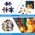100 Piece Puzzles for Kids Reading Cat Puzzle 100 Piece Puzzles for Adults, Cute Kitten Puzzles 100 Pieces for Adults, 100 Piece Seniors Puzzles K...