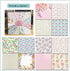 12 * 12 Inches Cardstock Paper Pad, Garden Pink Floral Design Cardmaking Themed 24 Sheets Scrapbook Decorative Paper for Junk Journal, Decoupage a...