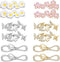 WILLBOND 12 Pieces Shoelaces Charms for Sneakers Shoelaces Clips Decorations Sneaker Charms Rhinestones Laces Daisy Butterfly Bows Charms for Snea...