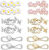 WILLBOND 12 Pieces Shoelaces Charms for Sneakers Shoelaces Clips Decorations Sneaker Charms Rhinestones Laces Daisy Butterfly Bows Charms for Snea...