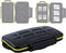 JJC MC-XQDSD7 Ruggard SD Card Case, Shockproof XQD Case, Water-Resistant XQD Case Case, Rubber Sealed Ergonomic Locking Easy Carrying Memory Card ...