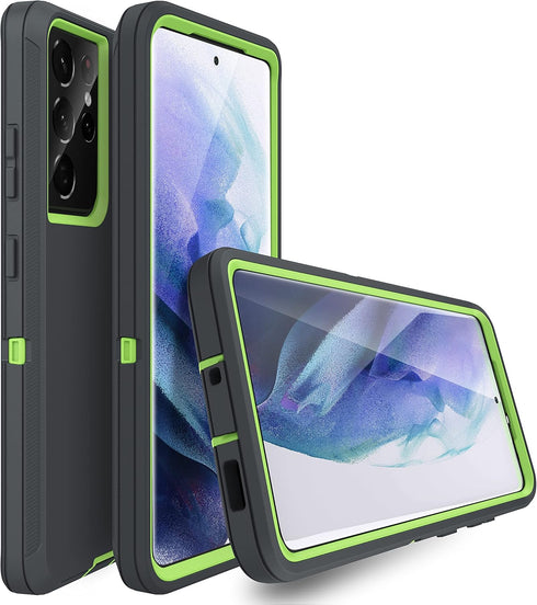 MXX Case Compatible with Galaxy S21 Ultra Case, 3-Layer Super Full Heavy Duty Body Bumper Cover/Shock Protection/Dust Proof, Designed for Samsung ...