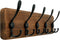 WEBI Rustic Coat Rack Wall Mount,Solid Wood Coat Hooks Wall Mounted Coat Hanger,16" Hole to Hole,Hook Rack Rail,5 Triple Hooks for Hanging Coats,J...