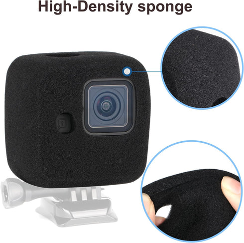 HSU Windslayer Cover and Lens Screen Protector for GoPro Hero 11 Black Mini, Windslayer Cover (2 Pack) + Screen Protector (3 Pack) + Lens Cap, Vid...