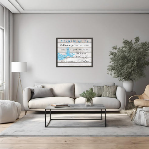 Posterizer 1 pcs-Beauty comes from within-girly beach vibes-Coastal & Nautical Art-Motivational & Inspirational Art-Gift for Nature, Surfers and B...